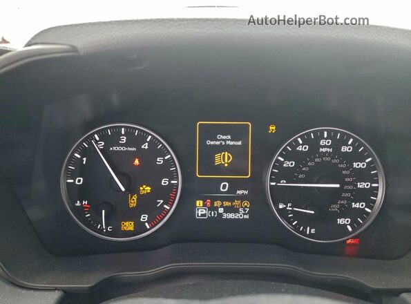 JF2GUADCXRH322268 2024 SUBARU CROSSTREK Blue Widok zestawu wskaźników