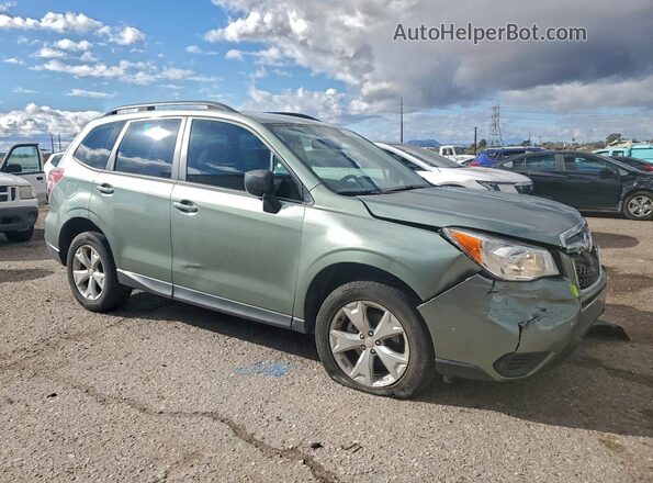 JF2SJABC6GH488659 2016 SUBARU FORESTER 2.5 Green Przód prawy