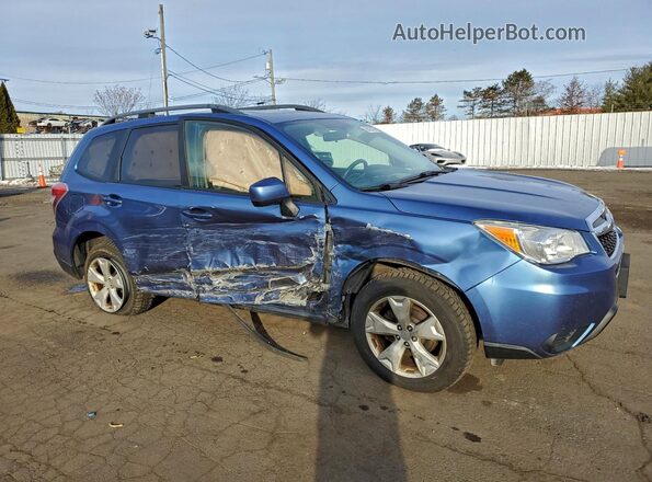JF2SJADC8GH499076 2016 SUBARU FORESTER 2.5 Синий Передняя правая четверть
