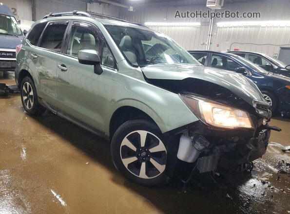 JF2SJAJC1HH411930 2017 SUBARU FORESTER 2.5 Зеленый Передняя правая четверть