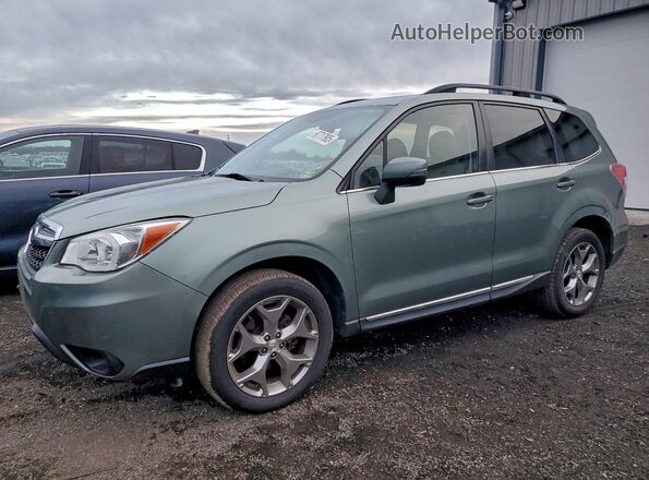 JF2SJAVC3GH417625 2016 SUBARU FORESTER 2.5I TO Зеленый Передняя левая четверть