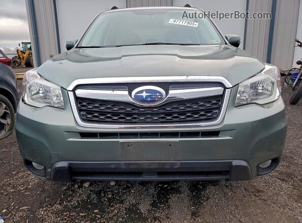 JF2SJAVC3GH417625 2016 SUBARU FORESTER 2.5I TO Зеленый Вид спереди