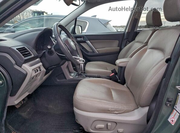JF2SJAVC3GH417625 2016 SUBARU FORESTER 2.5I TO Зеленый Вид салона спереди