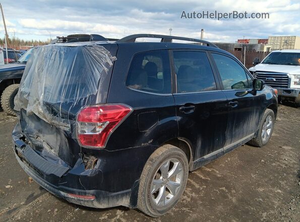 JF2SJAVC7GH549884 2016 SUBARU FORESTER 2.5I TO Черный Задняя правая четверть
