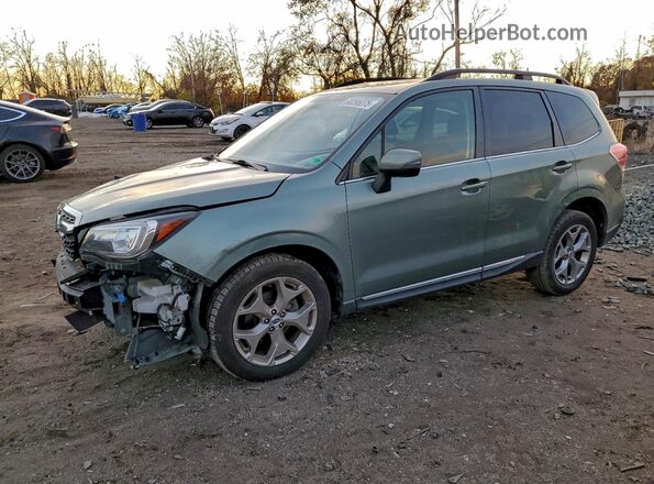 JF2SJAWC0JH490263 2018 SUBARU FORESTER 2.5I TO Зеленый Передняя левая четверть
