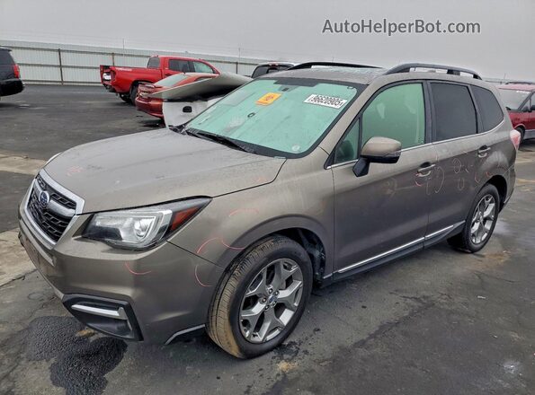 JF2SJAWC2JH617482 2018 SUBARU FORESTER 2.5I TO Brown Առջևի ձախ երեք քառորդ տեսարան
