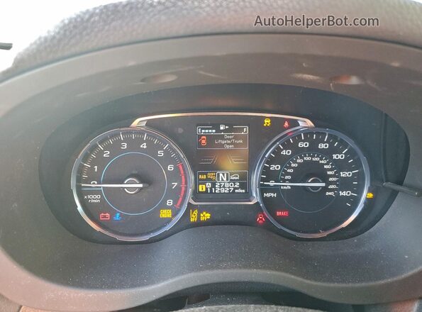 JF2SJAWC7HH434556 2017 SUBARU FORESTER 2.5I TO Коричневый Вид щитка приборов
