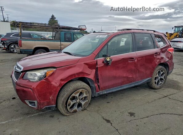 JF2SJGDC8GH549848 2016 SUBARU FORESTER2. Бордовый Передняя левая четверть