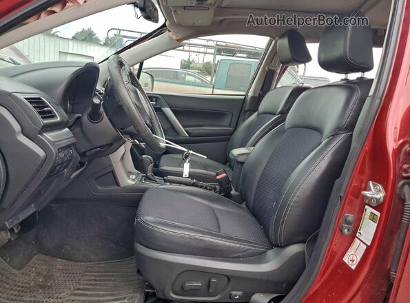 JF2SJGDC8GH549848 2016 SUBARU FORESTER2. Бордовый Вид салона спереди