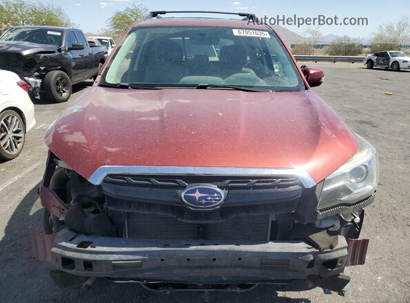 JF2SJGTC6HH411955 2017 SUBARU FORESTER2. Red Vista frontal