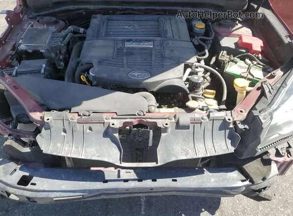 JF2SJGTC6HH411955 2017 SUBARU FORESTER2. Red Vista del compartimento del motor