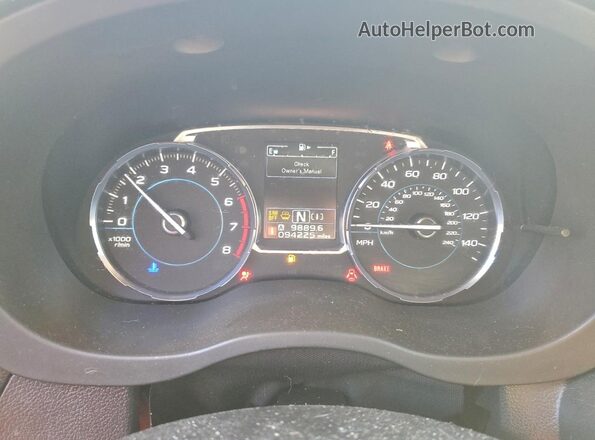 JF2SJGTC8HH420656 2017 SUBARU FORESTER2. Синий Вид щитка приборов
