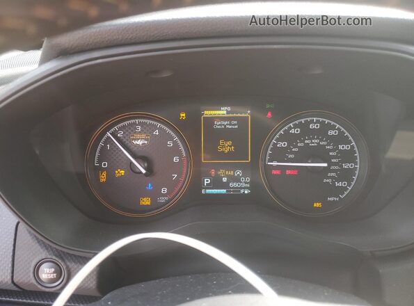 JF2SKAJC1RH530091 2024 SUBARU FORESTER Белый Вид щитка приборов