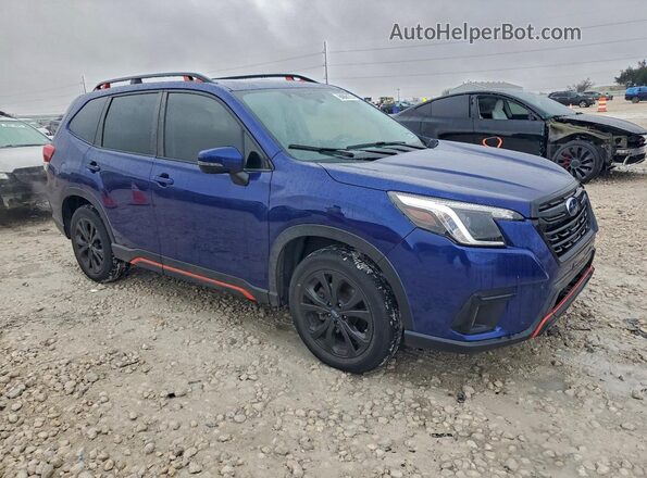 JF2SKAJC4PH449518 2023 SUBARU FORESTER Синий Передняя правая четверть