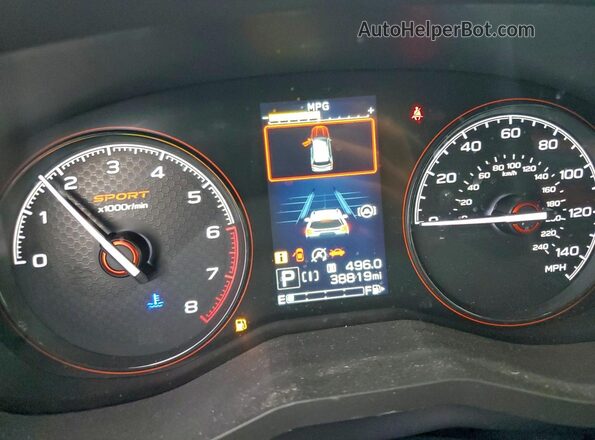 JF2SKAJC4PH449518 2023 SUBARU FORESTER Синий Вид щитка приборов
