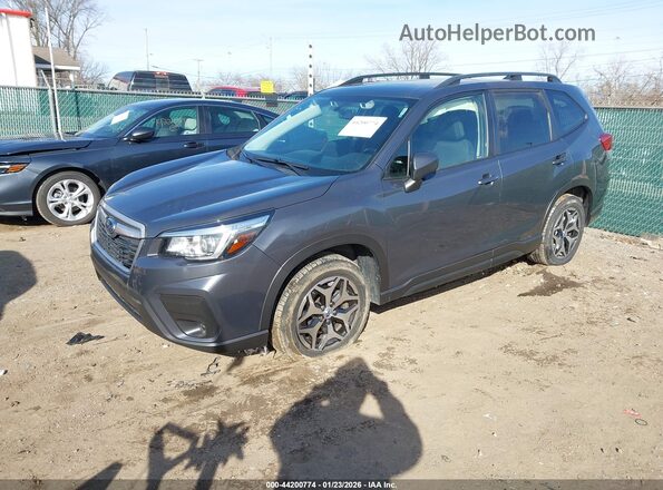 JF2SKAJC5LH432995 2020 SUBARU FORESTER Серый Передняя левая четверть