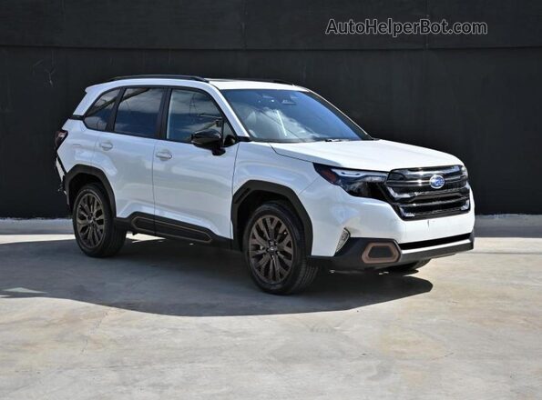 JF2SLDHC1SH490749 2025 SUBARU FORESTER White Przód lewy