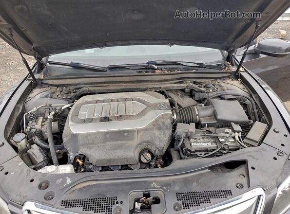 JH4KC1F51GC000749 2016 ACURA RLX Gray Widok wnętrza z tyłu