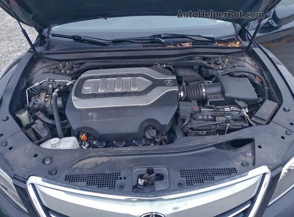 JH4KC1F54GC001832 2016 ACURA RLX Черный Вид задней части салона
