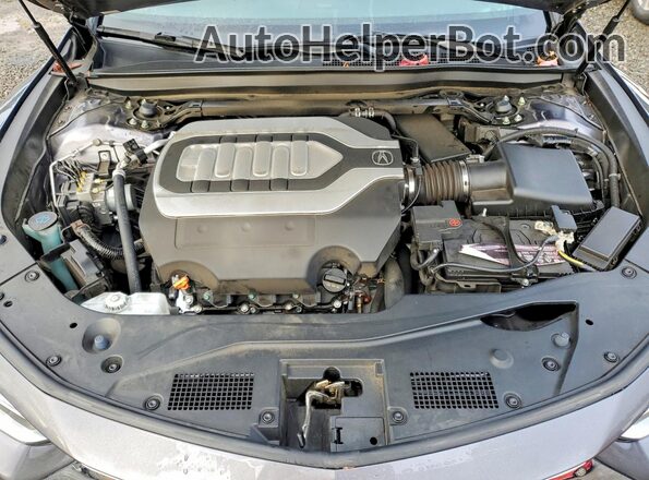 JH4KC1F57JC000374 2018 ACURA RLX Серый Вид задней части салона