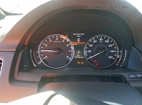JH4KC1F58JC000058 2018 ACURA RLX Серый Вид щитка приборов