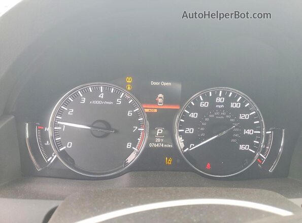 JH4KC1F58JC000741 2018 ACURA RLX Черный Вид задних сидений