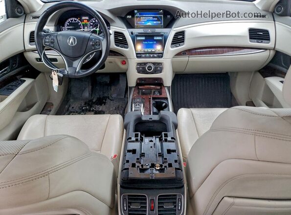 JH4KC2F57HC000004 2017 ACURA RLX Белый Вид панели приборов
