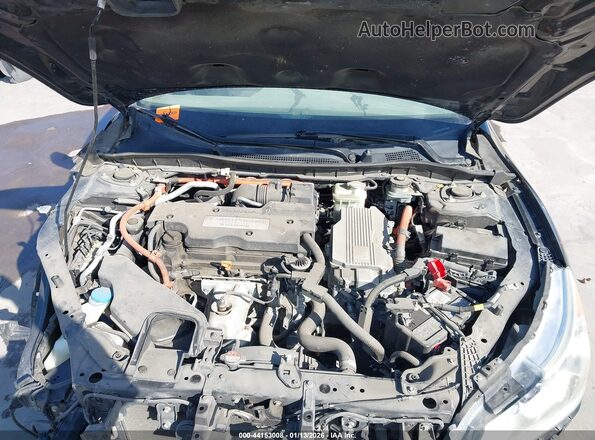 JHMCR6F39HC012695 2017 HONDA ACCORD HYBRID Черный Вид сзади