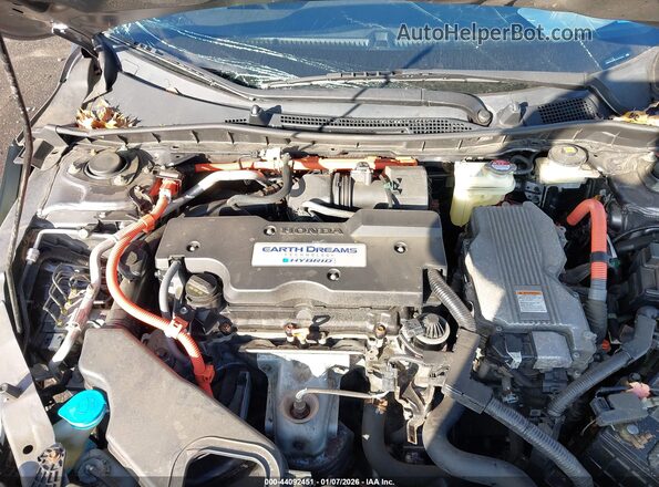 JHMCR6F52HC002835 2017 HONDA ACCORD HYBRID Black Widok komory silnika