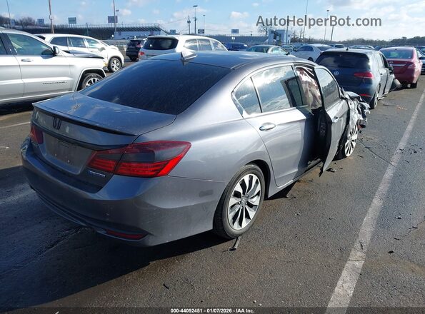 JHMCR6F52HC002835 2017 HONDA ACCORD HYBRID Black Tył prawy