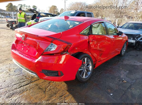 JHMFC1F78KX007041 2019 HONDA CIVIC Красный Задняя правая четверть