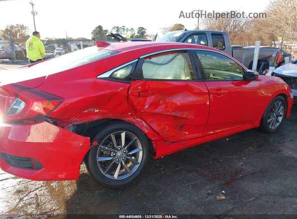 JHMFC1F78KX007041 2019 HONDA CIVIC Красный Вид задней части салона