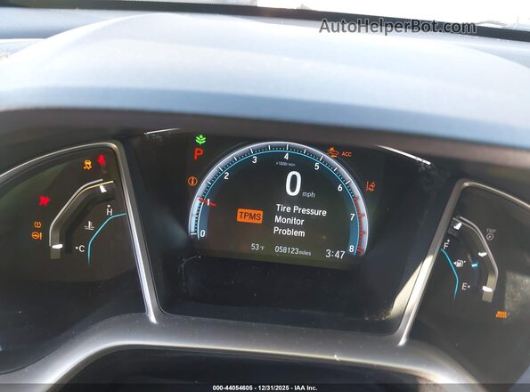 JHMFC1F78KX007041 2019 HONDA CIVIC Красный Вид задних сидений