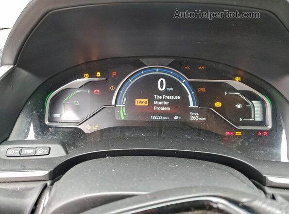 JHMZC5F11JC015259 2018 HONDA CLARITY Black Вид щитка приладів