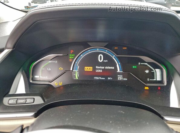 JHMZC5F14JC007723 2018 HONDA CLARITY White Instrument cluster view