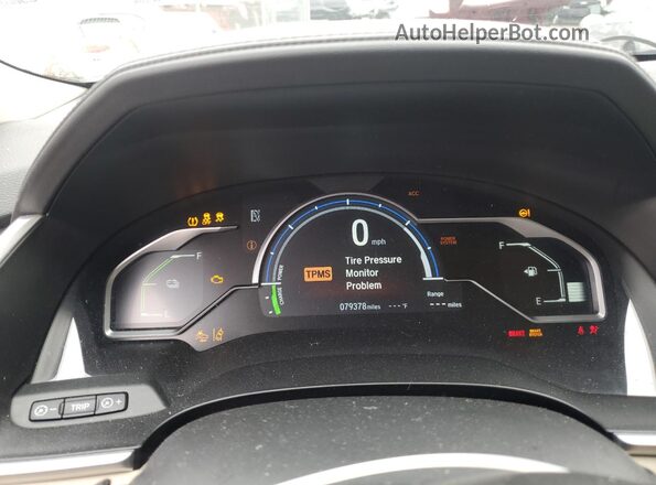 JHMZC5F16JC015936 2018 HONDA CLARITY Белый Вид щитка приборов