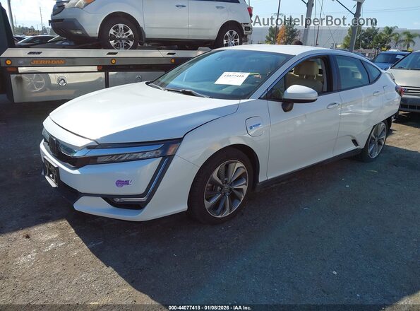 JHMZC5F19JC018197 2018 HONDA CLARITY PLUG-IN HYBRID White წინა მარცხენა ხედი სამი მეოთხედიდან