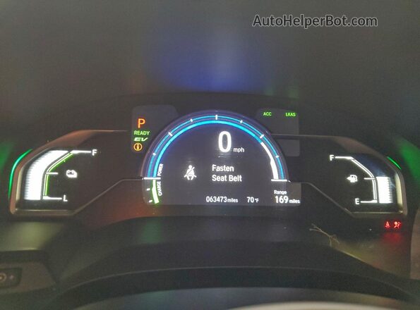 JHMZC5F3XKC002366 2019 HONDA CLARITY Черный Вид щитка приборов