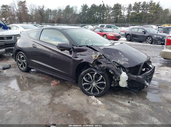 JHMZF1D68GS000870 2016 HONDA CR-Z Фиолетовый Передняя правая четверть