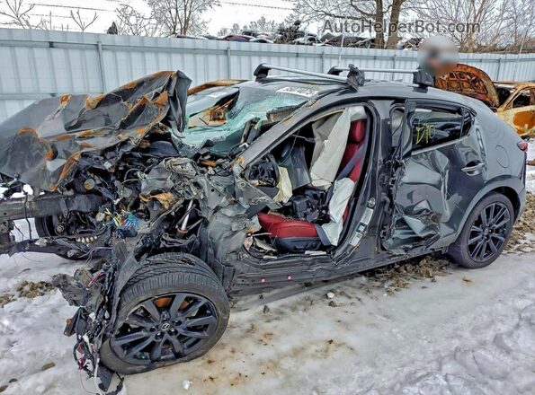 JM1BPAML5N1512210 2022 MAZDA 3 Серый Передняя левая четверть
