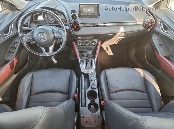 JM1DKBC74G0109734 2016 MAZDA CX-3 Blue Вид панелі приладів