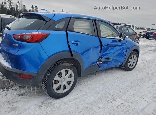 JM1DKDB72H0142195 2017 MAZDA CX-3 Синий Задняя правая четверть