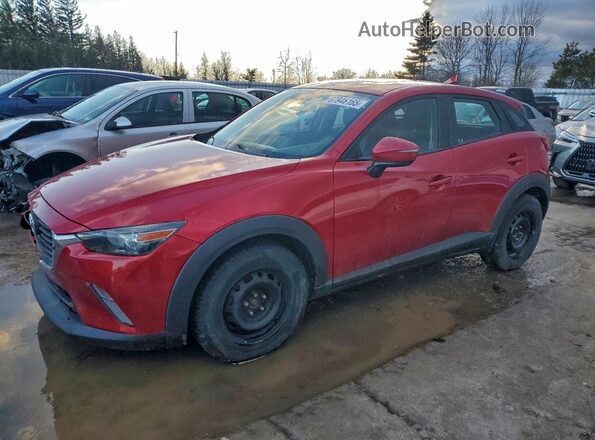 JM1DKDC72H0142969 2017 MAZDA CX-3 Red Przód lewy