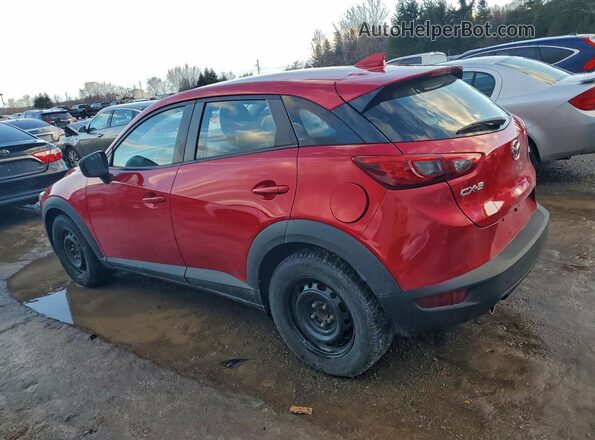 JM1DKDC72H0142969 2017 MAZDA CX-3 Red Tył lewy