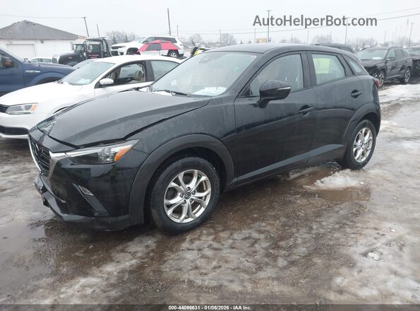JM1DKFB70L1472450 2020 MAZDA CX-3 Черный Передняя левая четверть