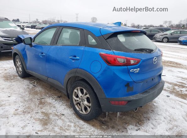 JM1DKFB78H0150698 2017 MAZDA CX-3 Синий Задняя левая четверть
