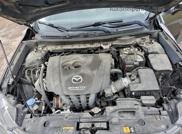 JM1DKFB79K0443727 2019 MAZDA CX-3 Gray Widok wnętrza z tyłu
