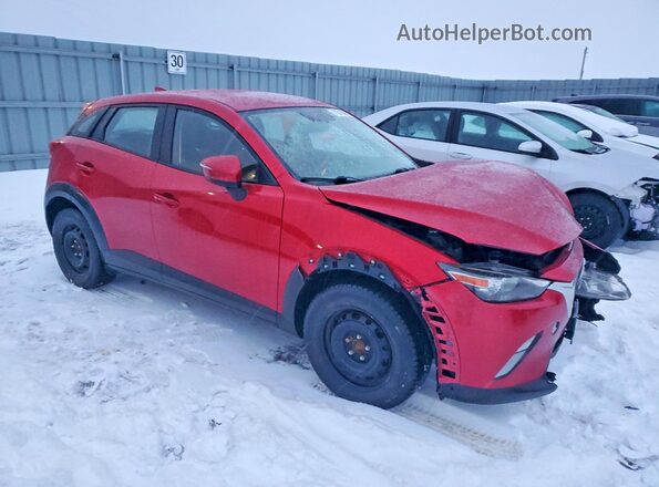 JM1DKFC70H0151035 2017 MAZDA CX-3 Красный Передняя правая четверть