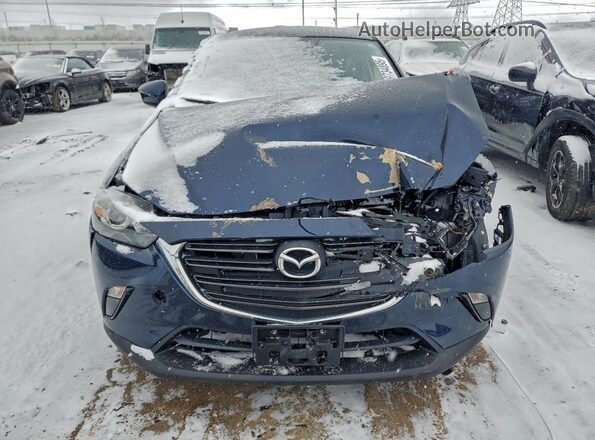 JM1DKFC71K0447222 2019 MAZDA CX-3 Синий Вид спереди