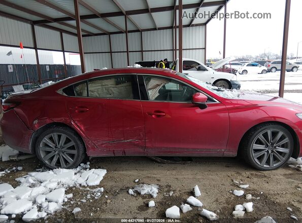 JM1GL1TY2K1508769 2019 MAZDA 6 Red Widok wnętrza z tyłu